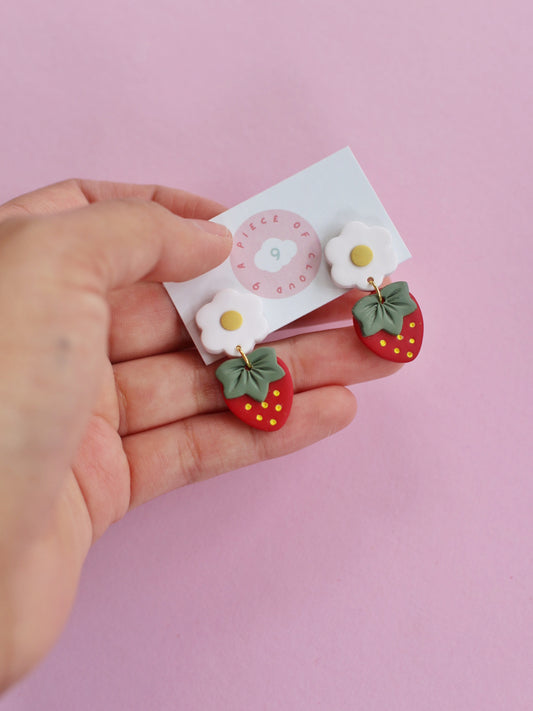 Strawberry Cuties - Strawberry Dangle Earrings