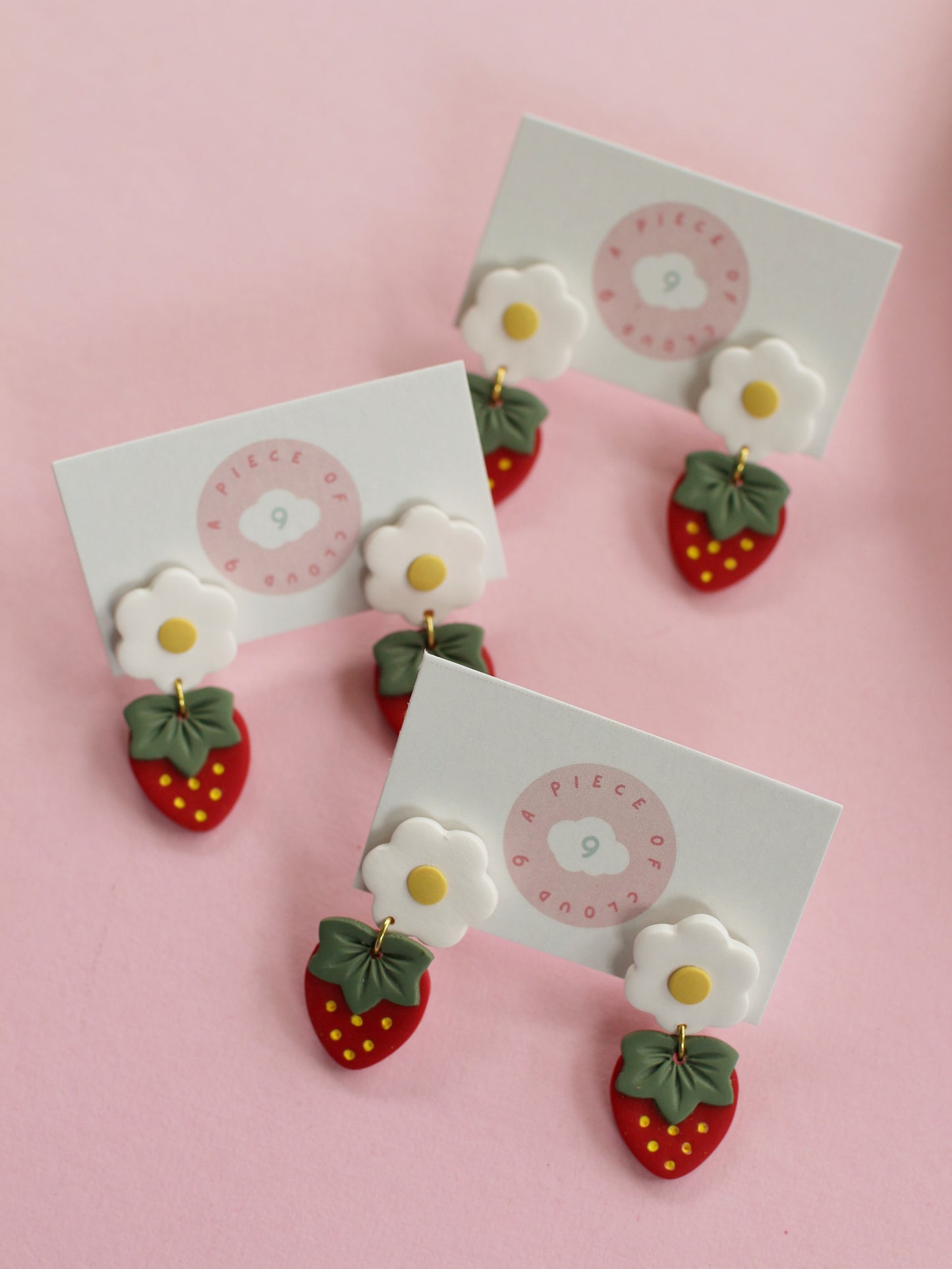 Strawberry Cuties - Strawberry Dangle Earrings