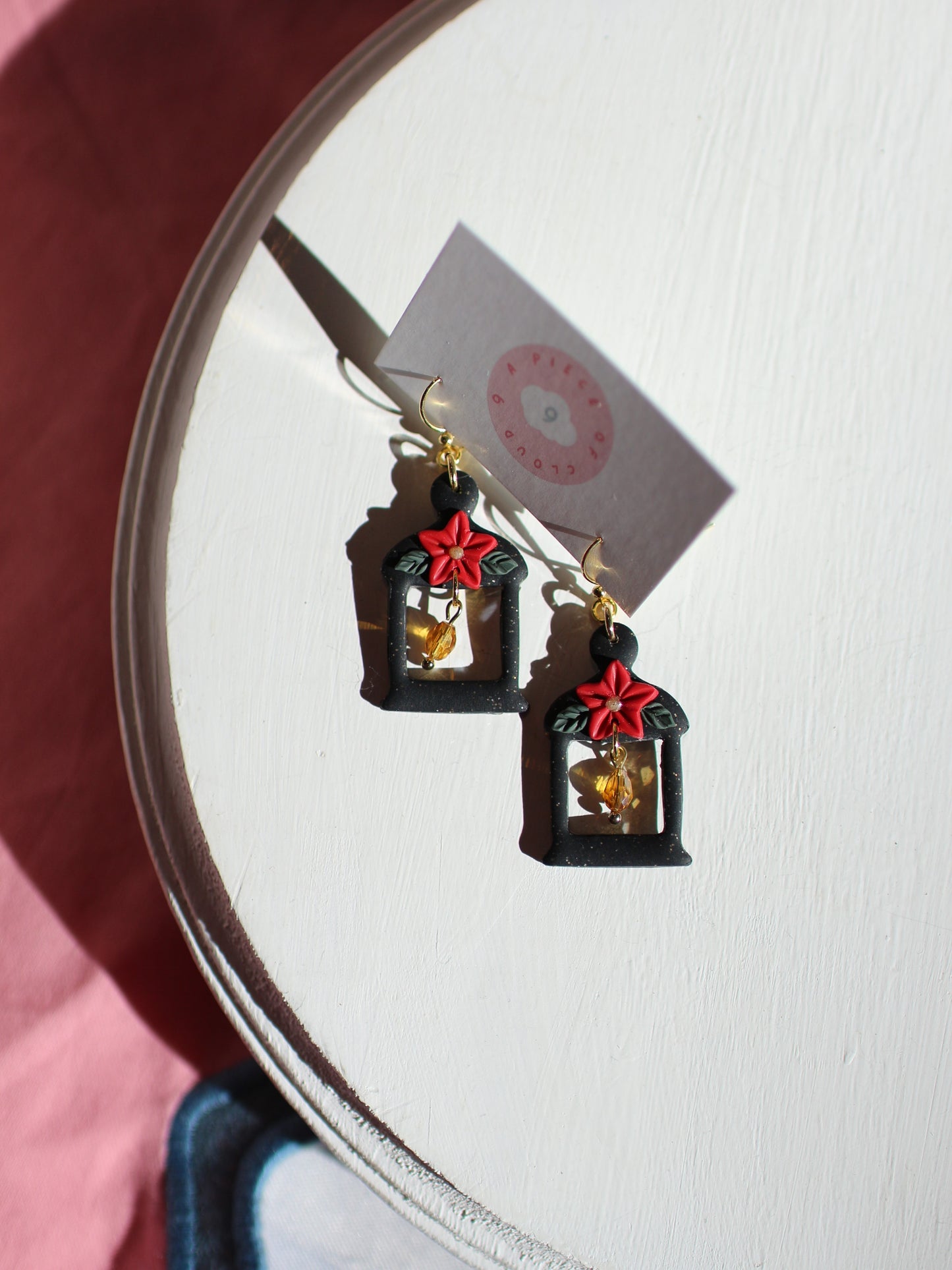 Midnight Lanterns - Holiday Earrings