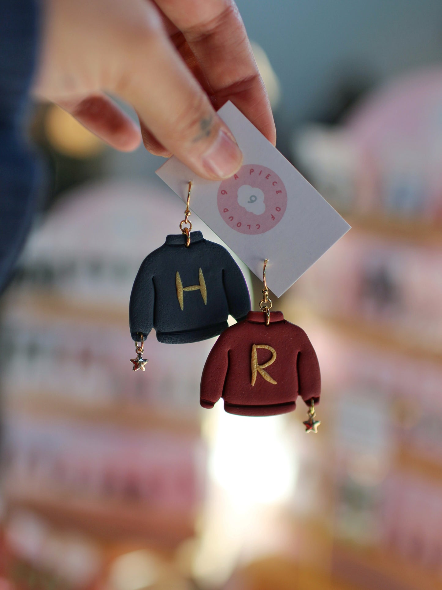 Harry and Ron Weasley Sweaters - HP Christmas Earrings