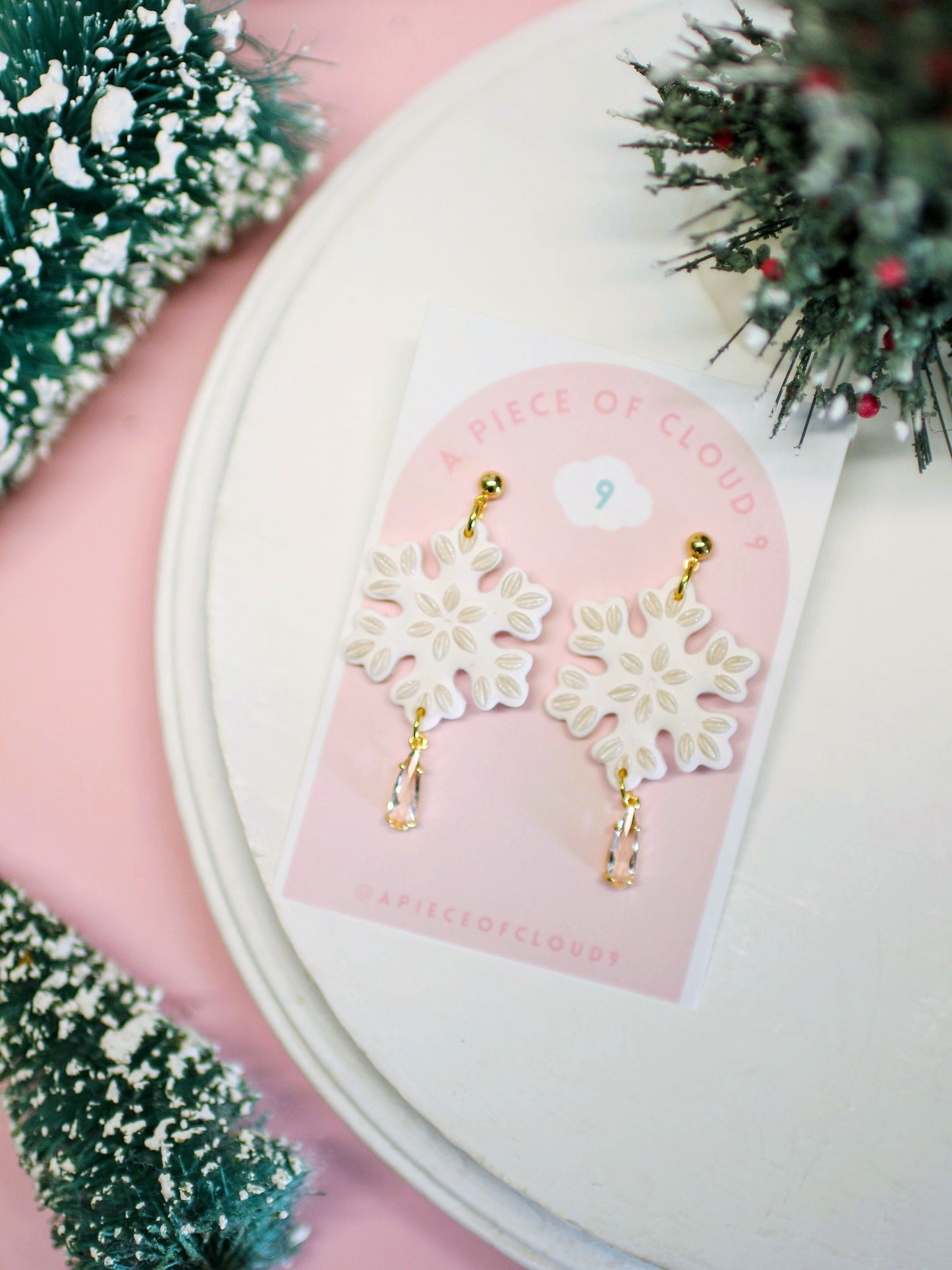 Snow Queen Snowflake Earrings