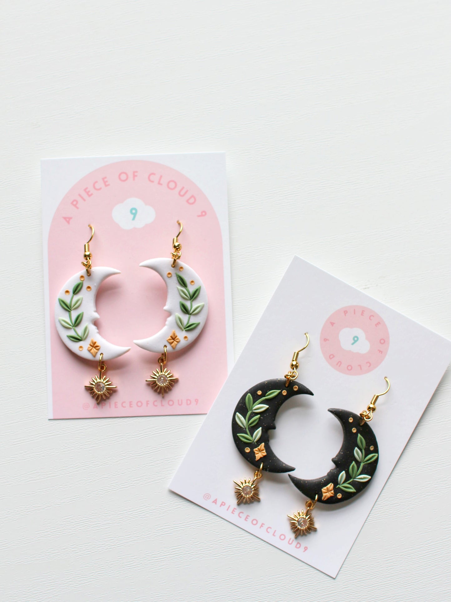 Whimsical Crescent Moon Earrings