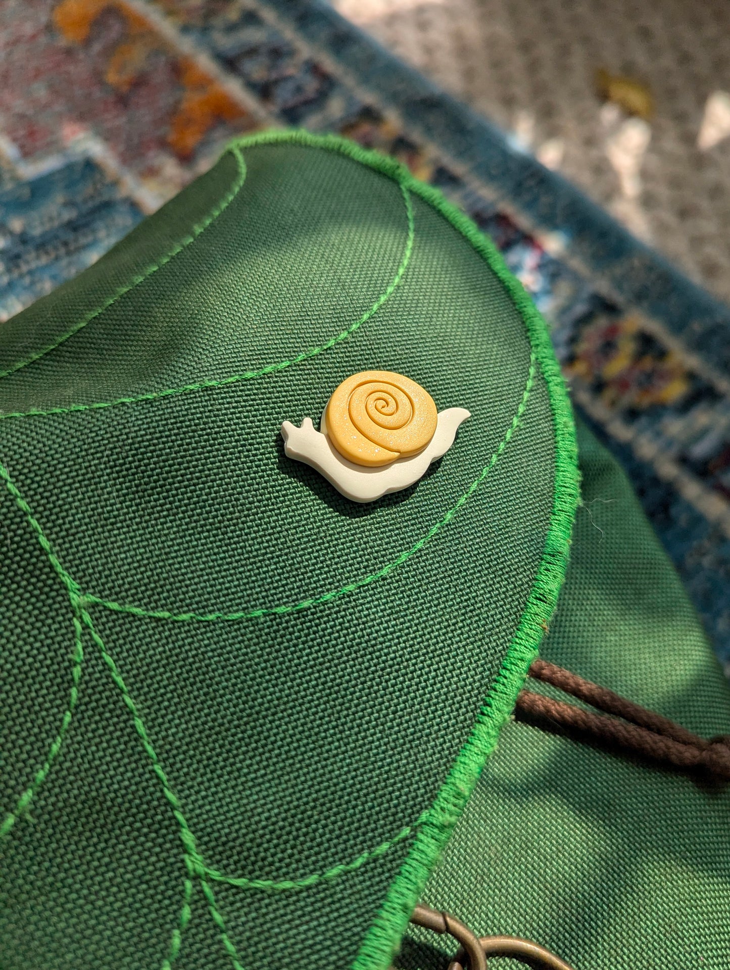 Yellow Snail Pin