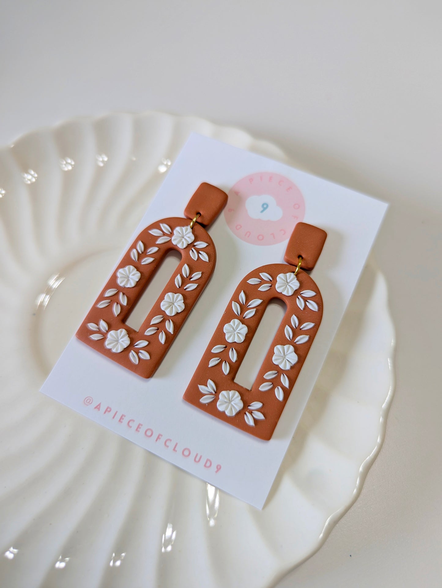 Arcos Bordados - Mexican Talavera Inspired Earrings