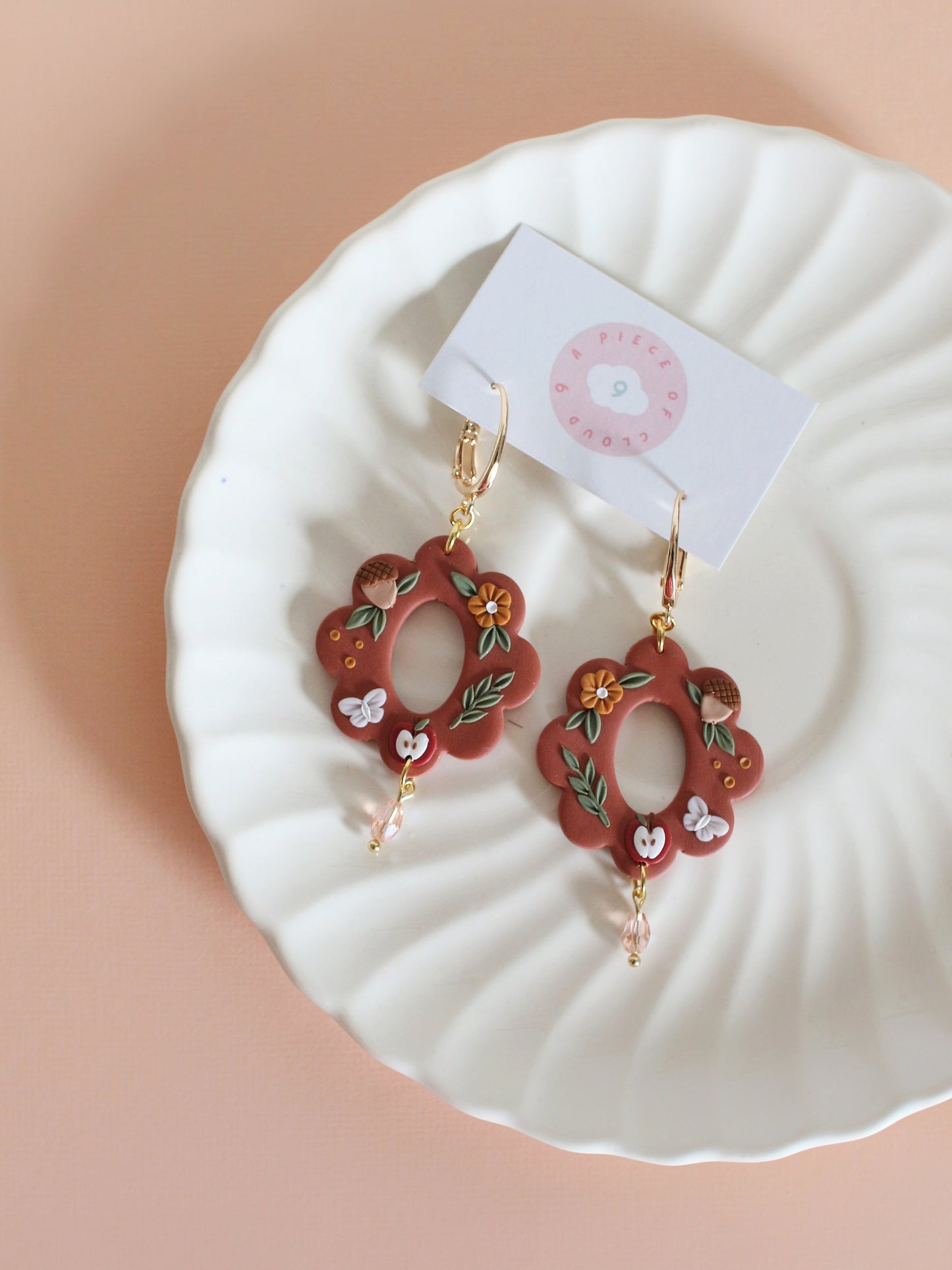 Apple Spice Rings - Fall Earrings