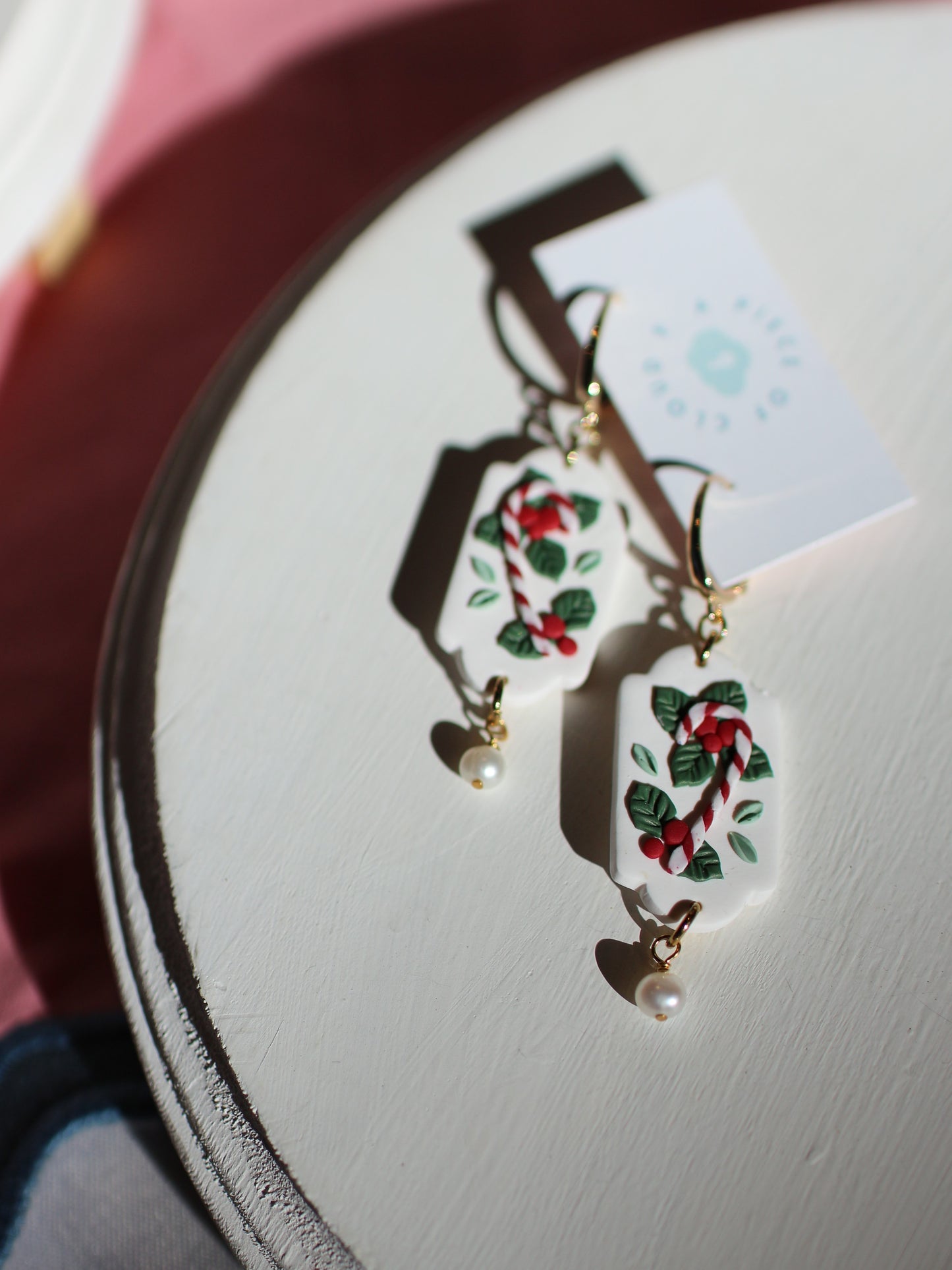 Candycane Clusters - Holiday Earrings