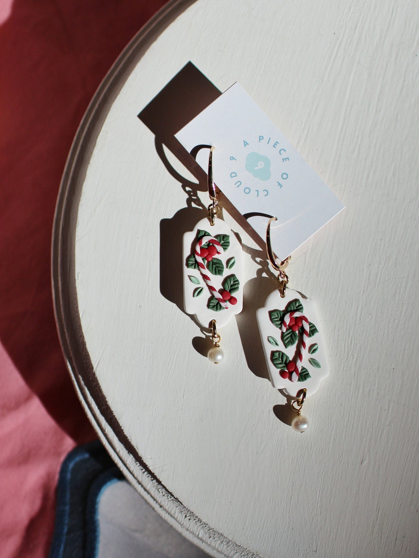 Candycane Clusters - Holiday Earrings