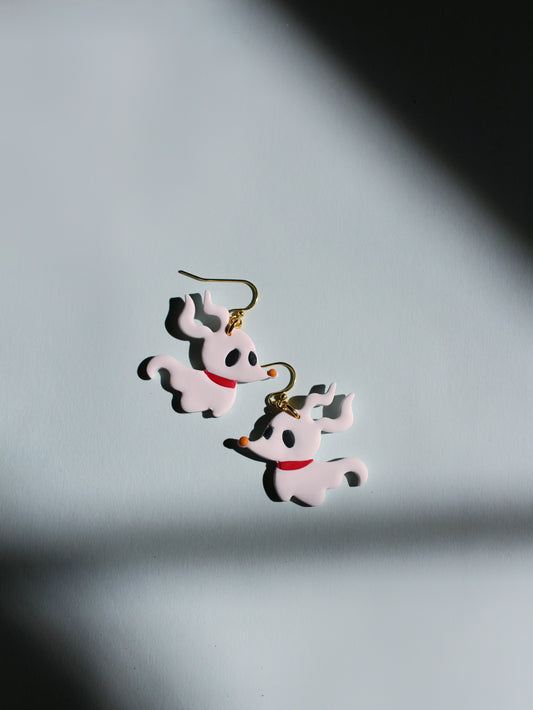 Spooky Pup - Glow in the Dark Halloween Earrings