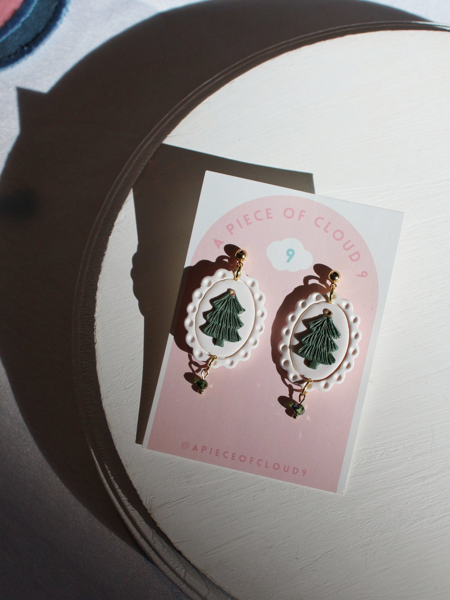 Glimmering Tree Pendant Earrings