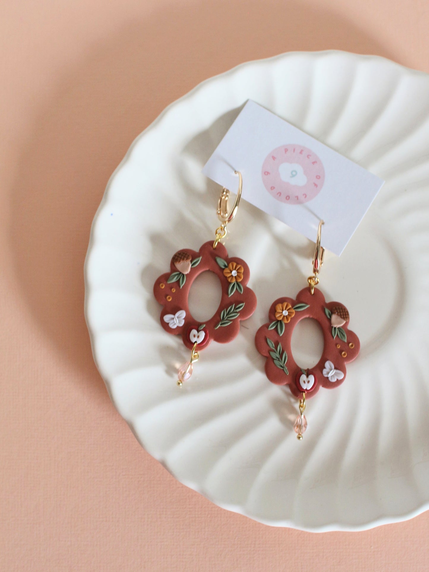 Apple Spice Rings - Fall Earrings