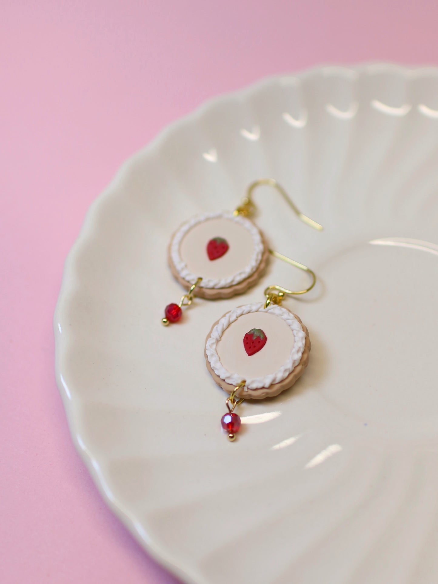 Strawberry Tart Earrings