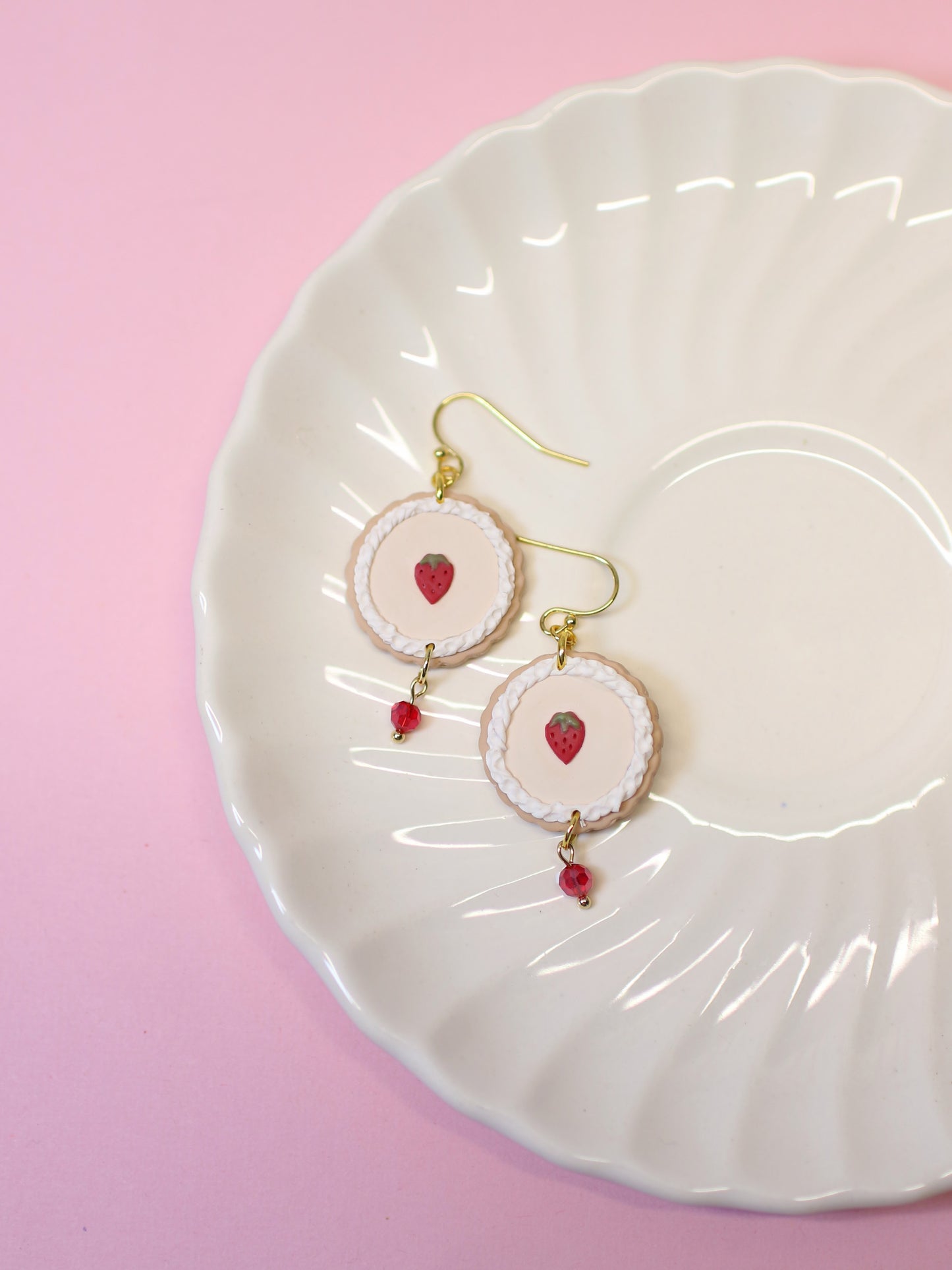 Strawberry Tart Earrings