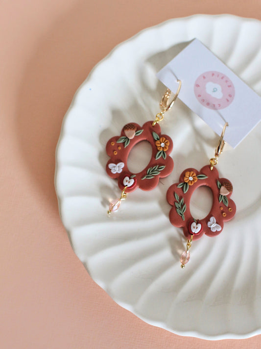 Apple Spice Rings - Fall Earrings