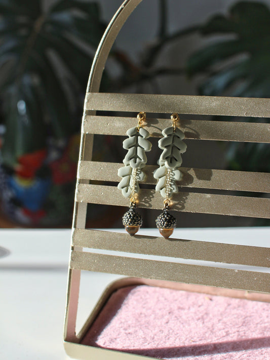 Acorn Droplet Earrings