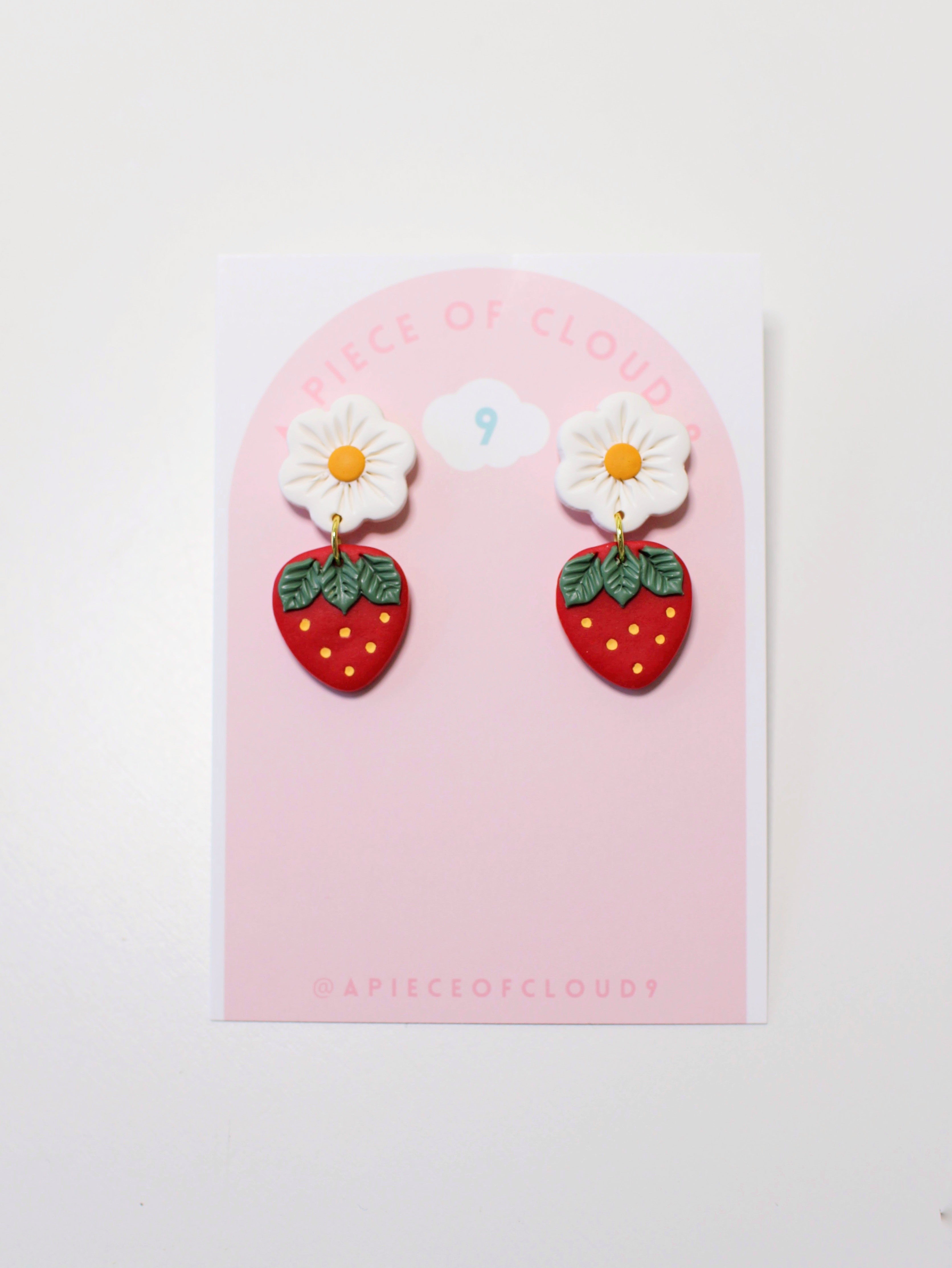 Strawberry Coulis|strawberry Dangle Earrings For Women - Korean Fashion  Resin Jewelry